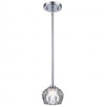 Trans Globe 11661 PC - 1LT PENDANT-CRYSTAL SHADE-PC